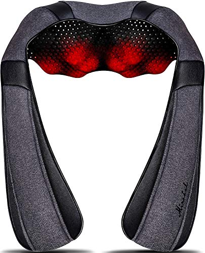 Shiatsu Electric Massager with Heat, Kneading Mass…